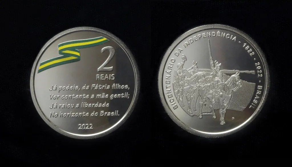 Duas moedas são lançadas para comemorar 200 anos da Independência do Brasil; veja