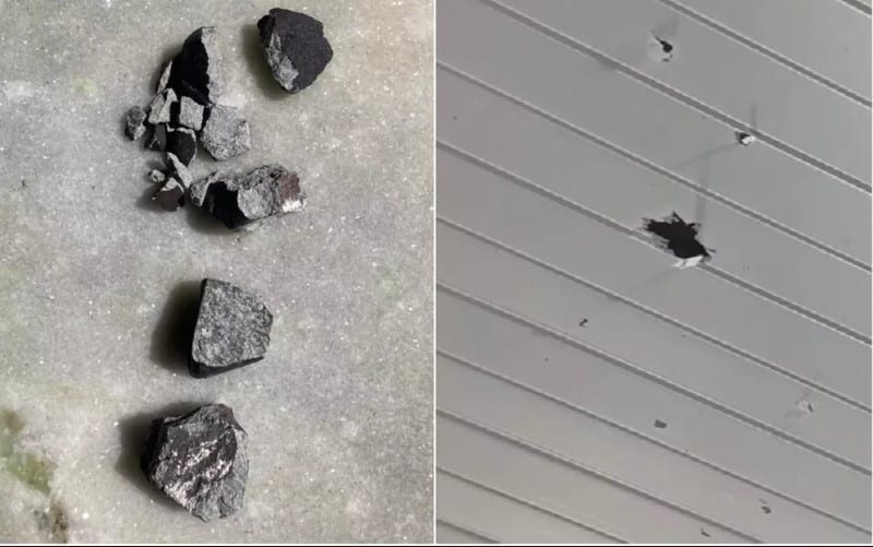 Meteoritos atingem telhado de casa e assustam morador: “explosão muito grande”,