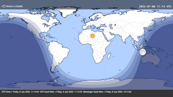 Tudo dia: na sexta, 99% da população da Terra ficou sob a luz do sol ao mesmo tempo