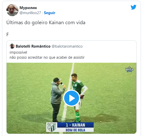 Goleiro erra nome da namorada ao fazer homenagem e gafe viraliza nas redes sociais