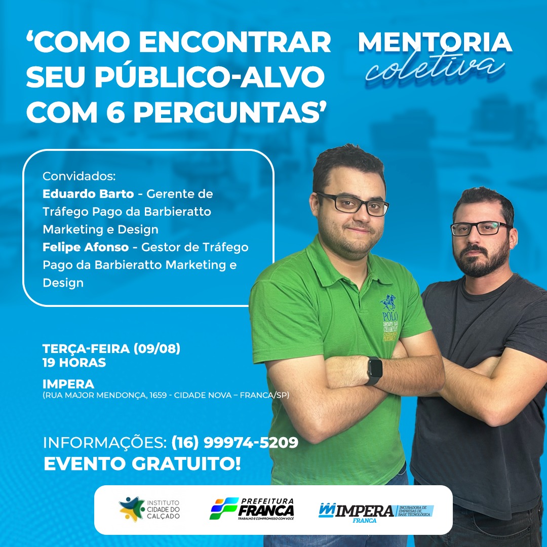 ‘Como Encontrar seu Público-Alvo com 6 Perguntas’ é tema de oficina na IMPERA