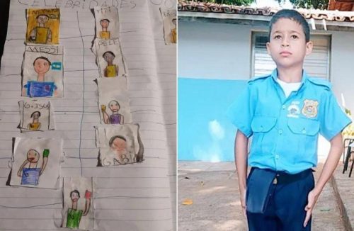 Sem dinheiro, menino desenha seu próprio álbum da Copa e emociona internautas - Jornal da Franca