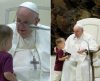 Papa Francisco faz cafuné em menino que invadiu cerimônia no Vaticano. Veja mais - Jornal da Franca
