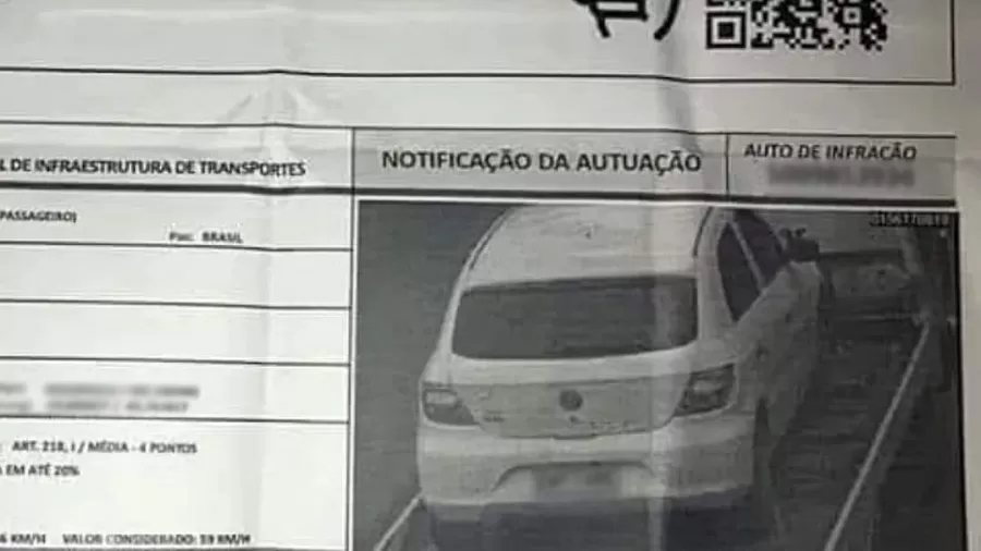 Multado até no guincho: radar não perdoa nem carro quebrado e foto viraliza
