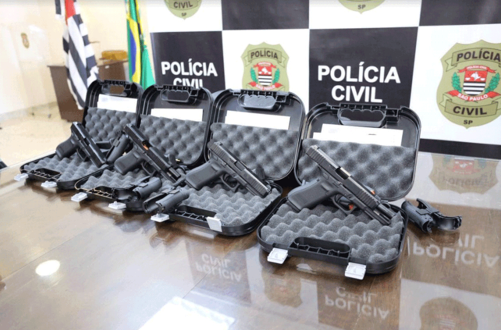 Governo de São Paulo entrega 10 mil pistolas Glock e 37 drones para a Polícia Civil