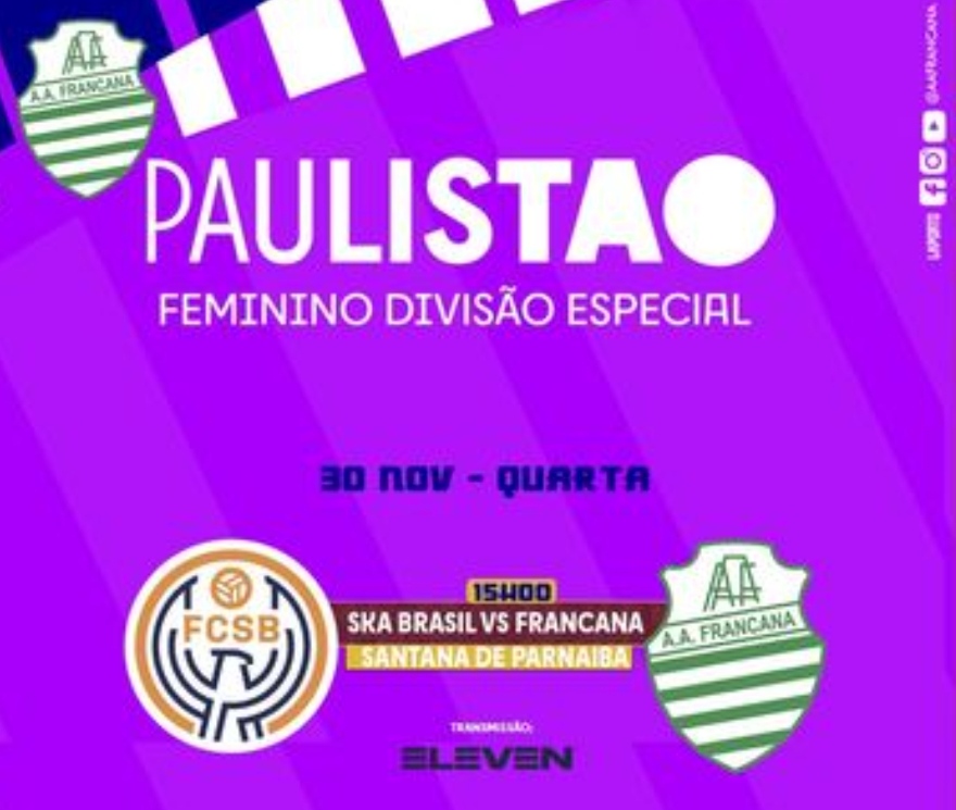 Equipe feminina da Francana entra em campo pelo Paulistão nesta sexta-feira
