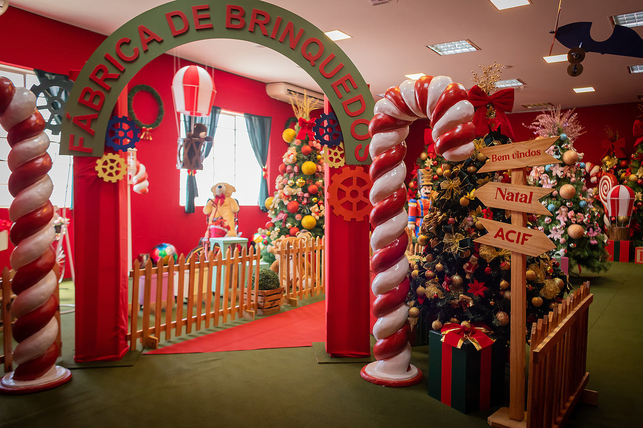 Casa do Papai Noel ACIF abre suas portas para visitação