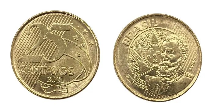 Moeda rara de 25 centavos, conhecida como “mula”, pode valer quase R$ 3 mil