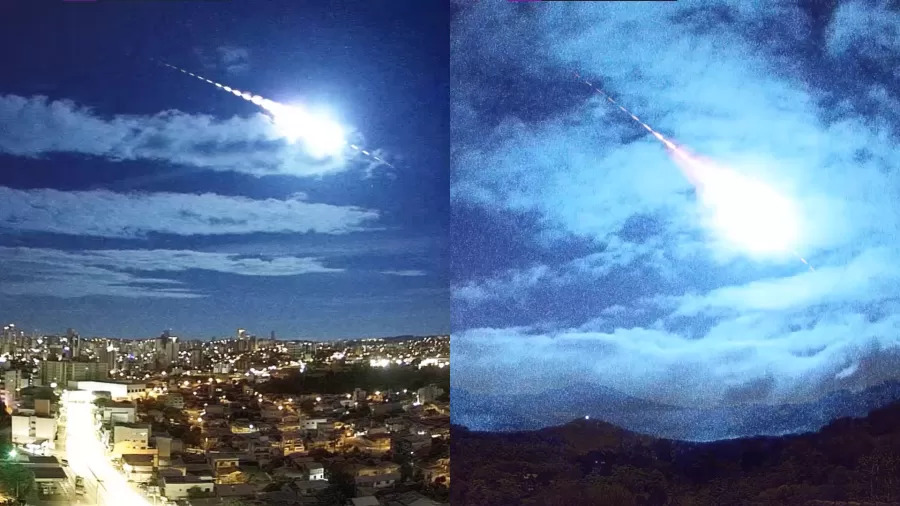 Meteoro explosivo e de muito brilho foi avistado no céu a 150 quilômetros de Franca