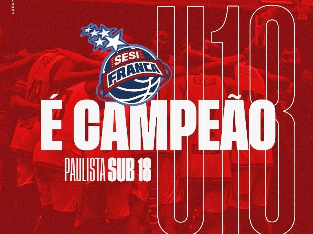 Sesi Franca é campeão estadual de basquete sub-18 após vencer o Paulistano