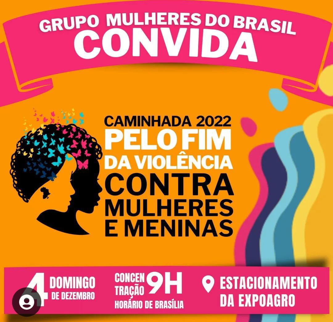 Grupo Mulheres do Brasil realiza caminhada pelo fim da violência contra mulheres
