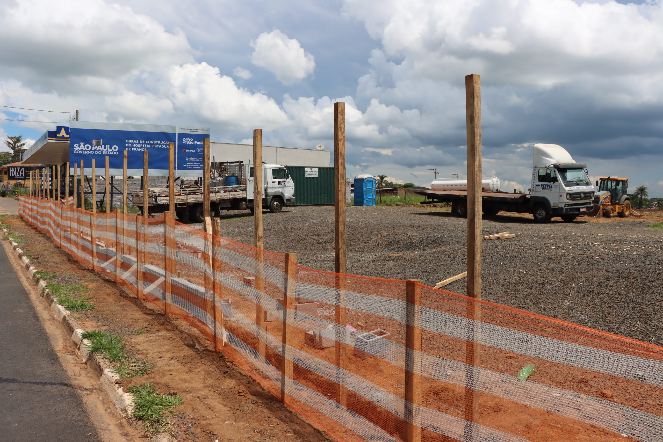 Canteiro de obras já está instalado em local onde será Hospital Estadual de Franca