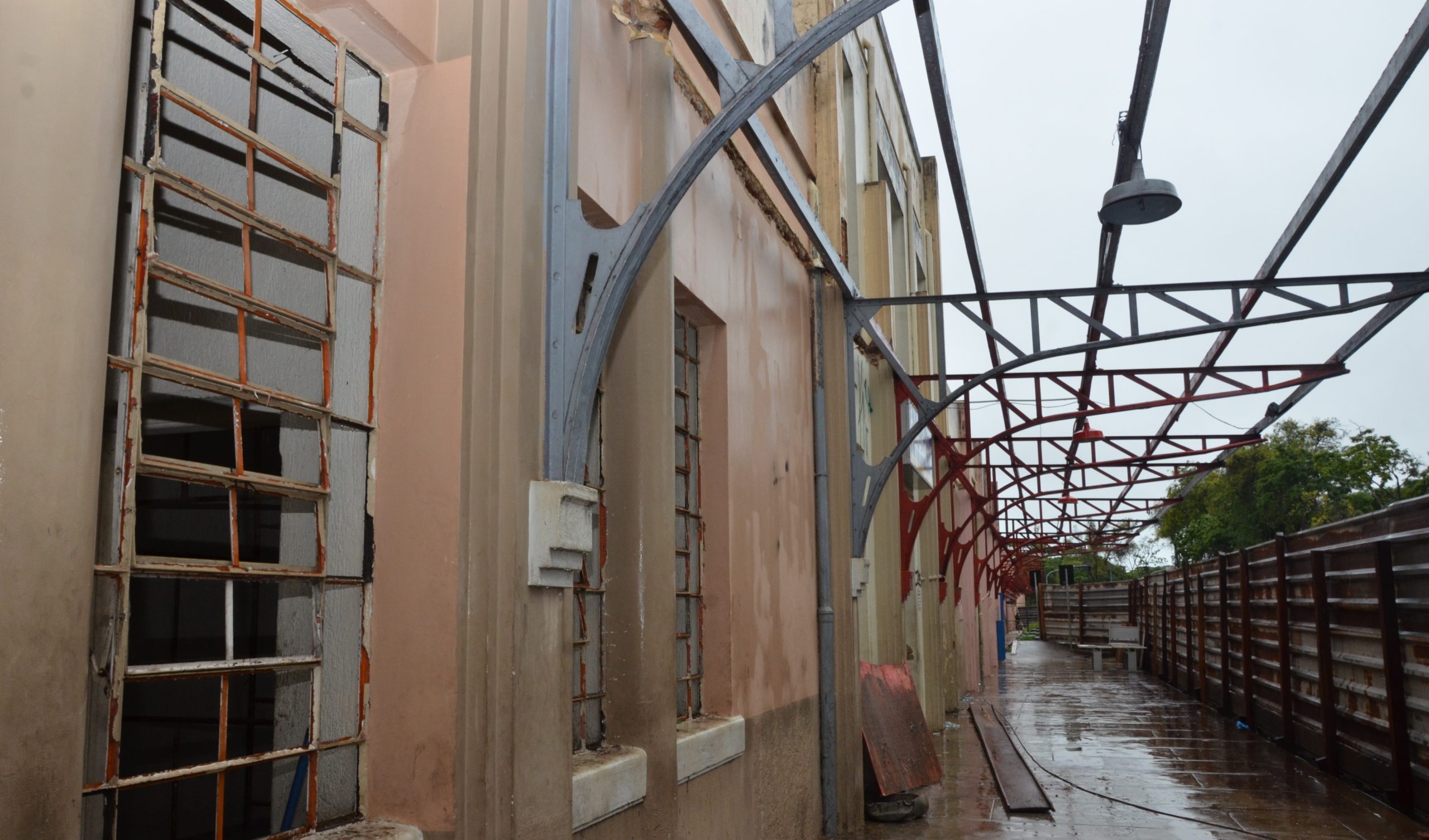 Em Franca, obras de revitalização do prédio da Mogiana seguem a todo vapor