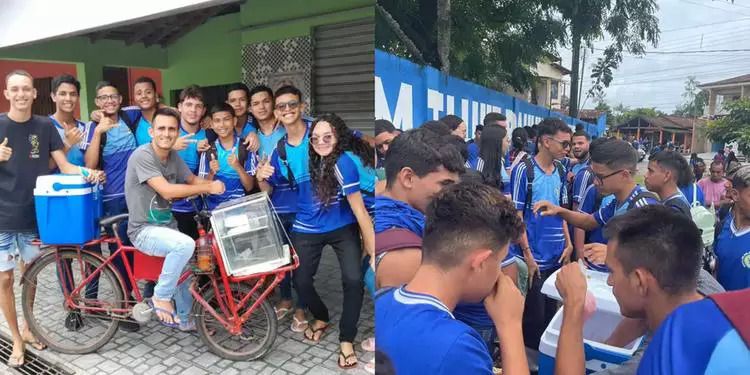 Alunos compram todos os lanches após vendedor ser proibido de vender em escola