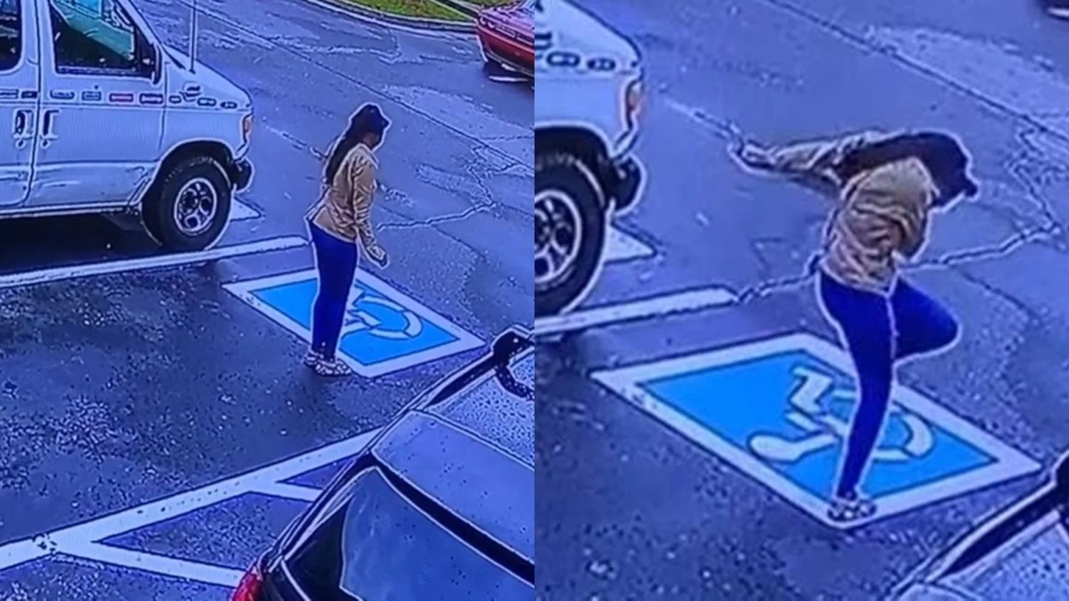 Câmeras flagram o que aconteceu minutos após mulher sair da entrevista de emprego
