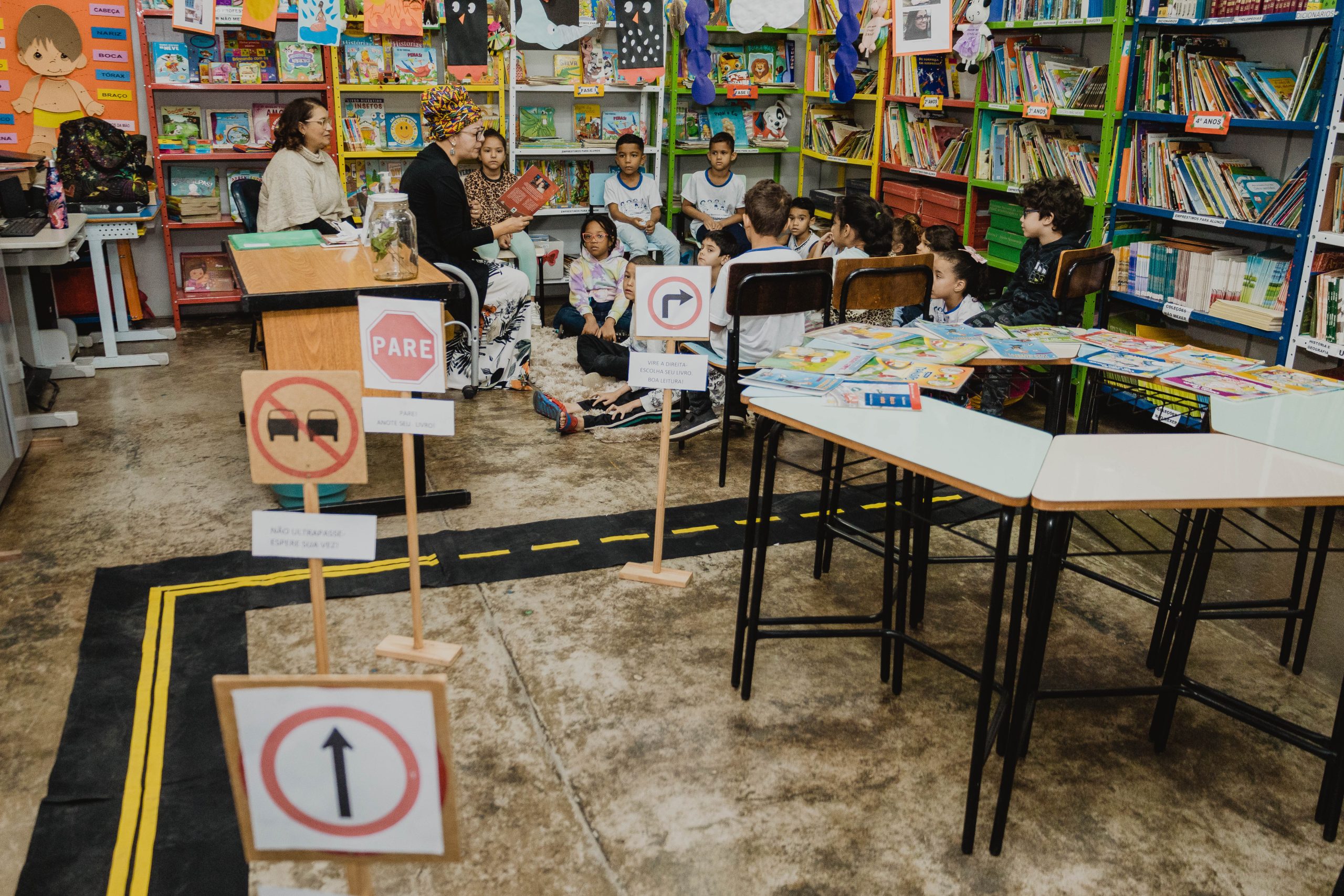 Em Franca, EMEB Vanda Badaró faz gincana, atividades e leitura sobre trânsito