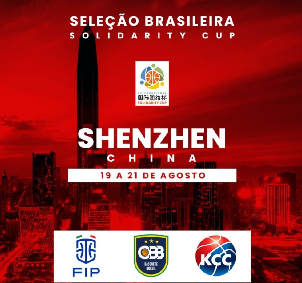 Com francanos no time, Brasil encara Itália e Sérvia na Solidarity Cup