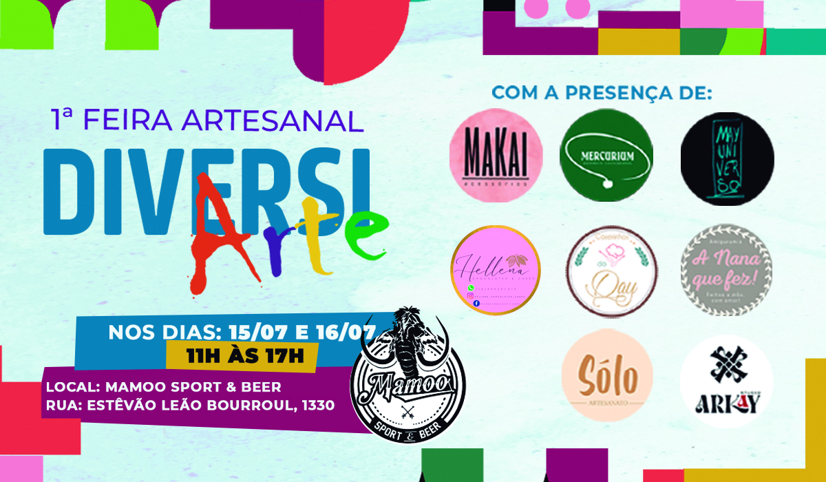 Feira Artesanal DiversiArte tem sua 1ª edição neste final de semana em Franca