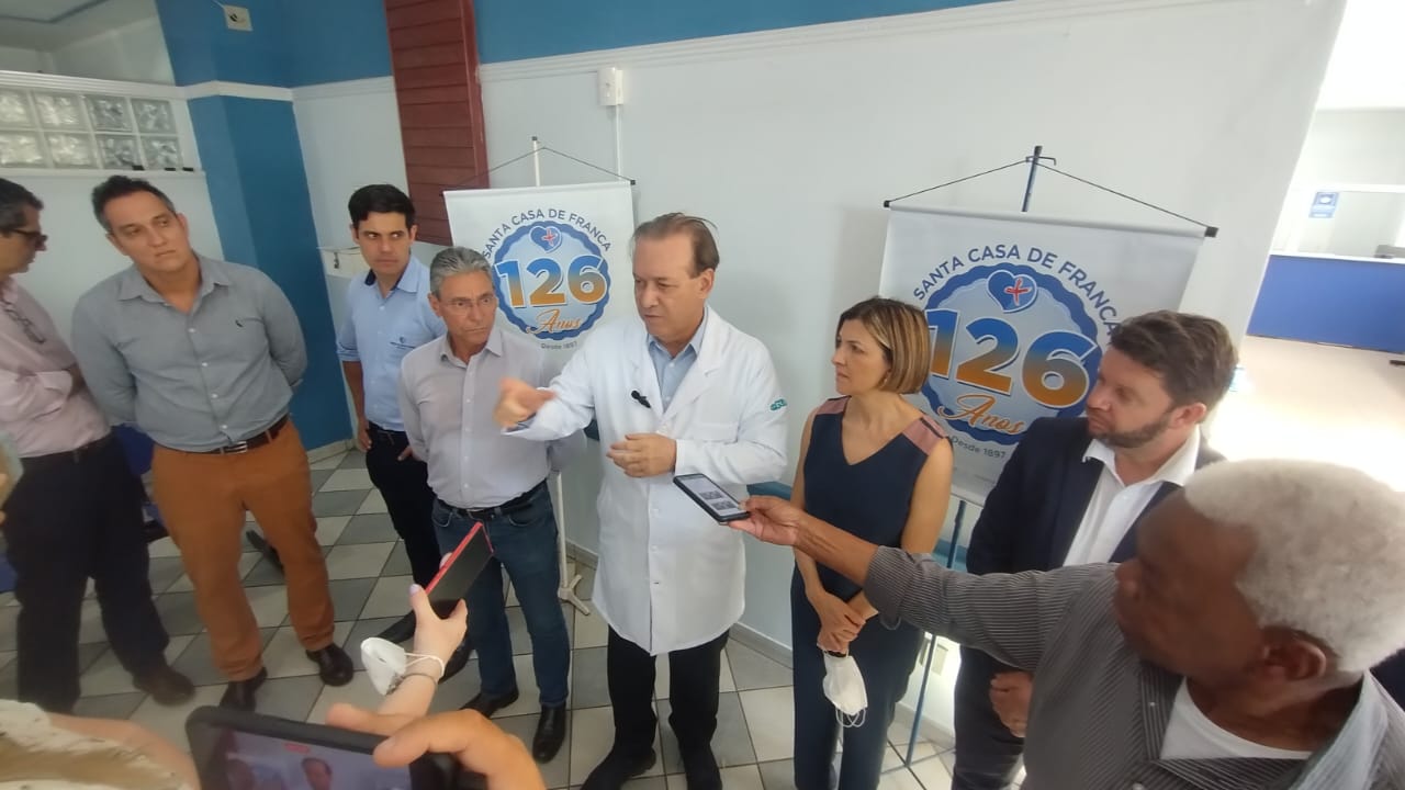 Secretário Estadual da Saúde visita Santa Casa de Franca e obra do Hospital Estadual