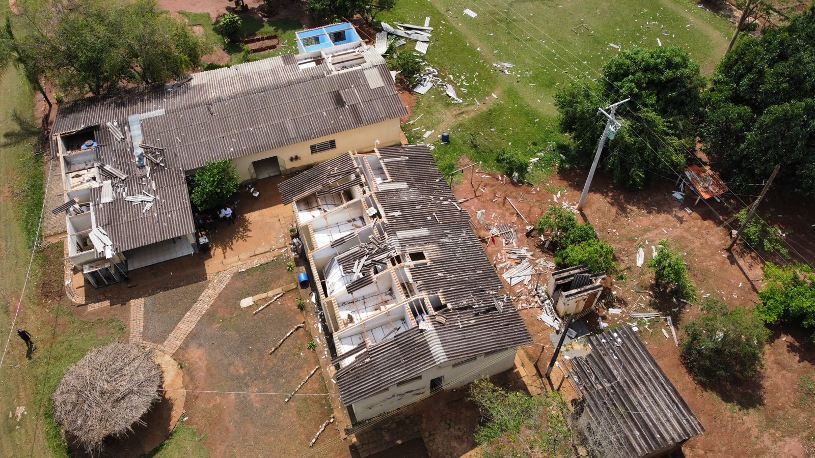 Comunidade terapêutica DCNOVI é parcialmente destruída por chuva em Franca