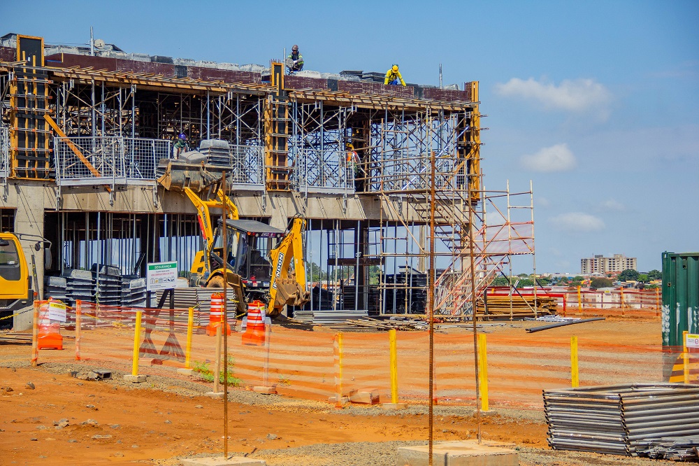Obras seguem a todo vapor e hospital público estadual vai para o terceiro pavimento