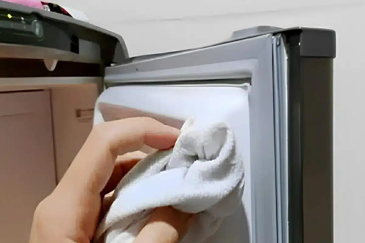 Limpar a borracha da porta da geladeira vai melhorar até seu funcionamento geral