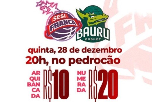 Quer aproveitar a semana de festas pra curtir o basquete? Tem ingresso a R$ 10