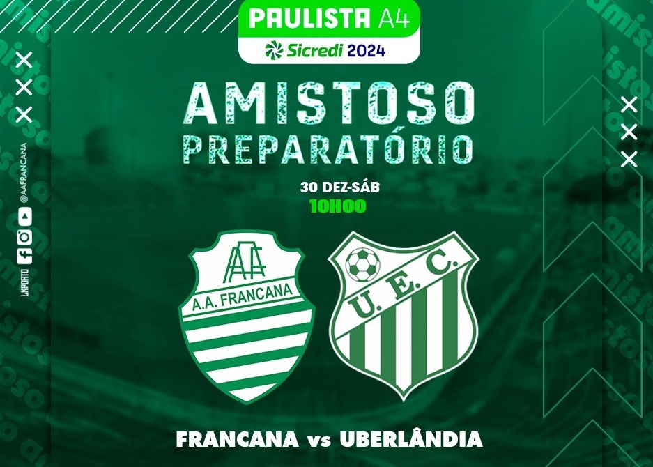 Com foco no Campeonato Paulista da Série A-4, Francana encara hoje o Uberlândia
