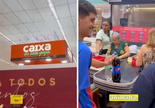 Rede de supermercados implanta caixa lento para um bom bate-papo e cafezinho