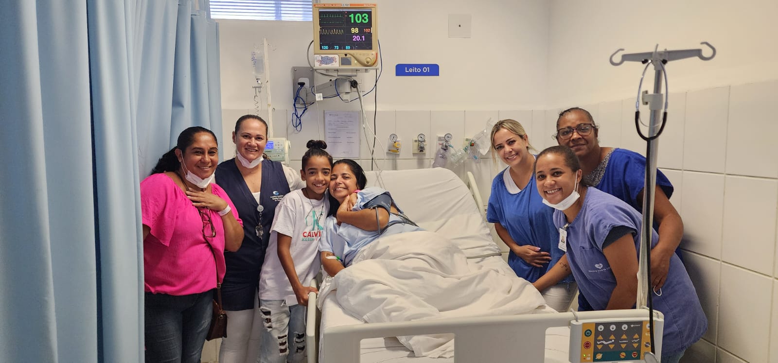 Santa Casa de Franca promove encontro de paciente com filho que faz aniversário