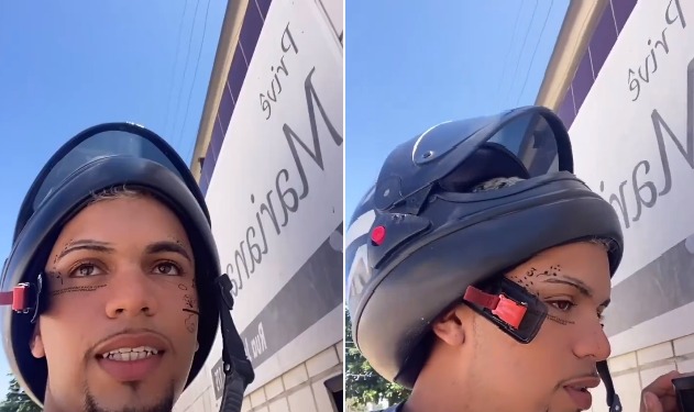 Motoboy mostra “truque hilário” para fazer cliente buscar pedido na calçada
