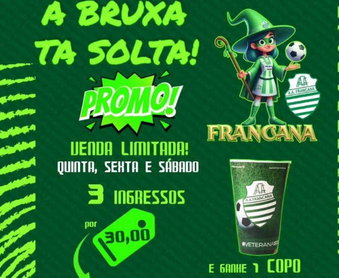 Francana faz promoção, com ingressos a R$ 10, para atrair torcedores no domingo