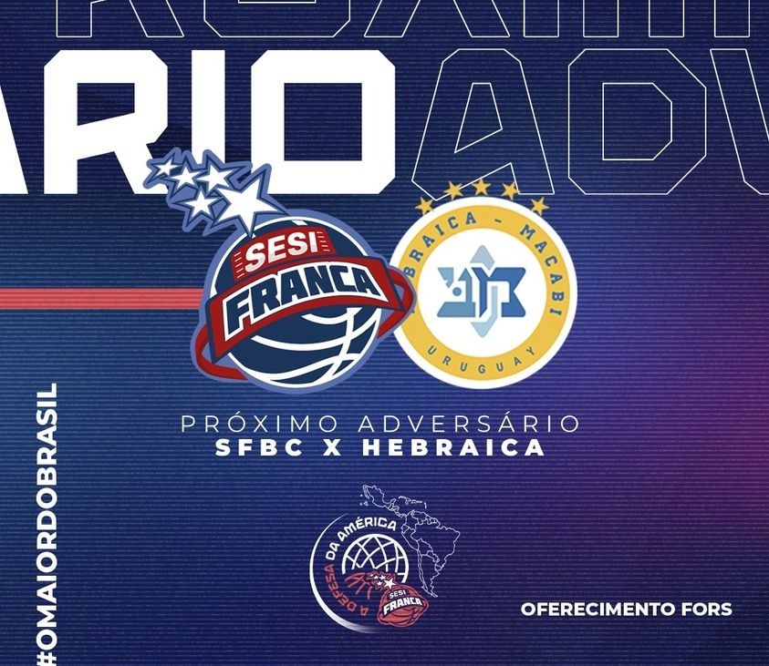 Champions League: Sesi Franca vai enfrentar o Macabi, do Uruguai, nas quartas