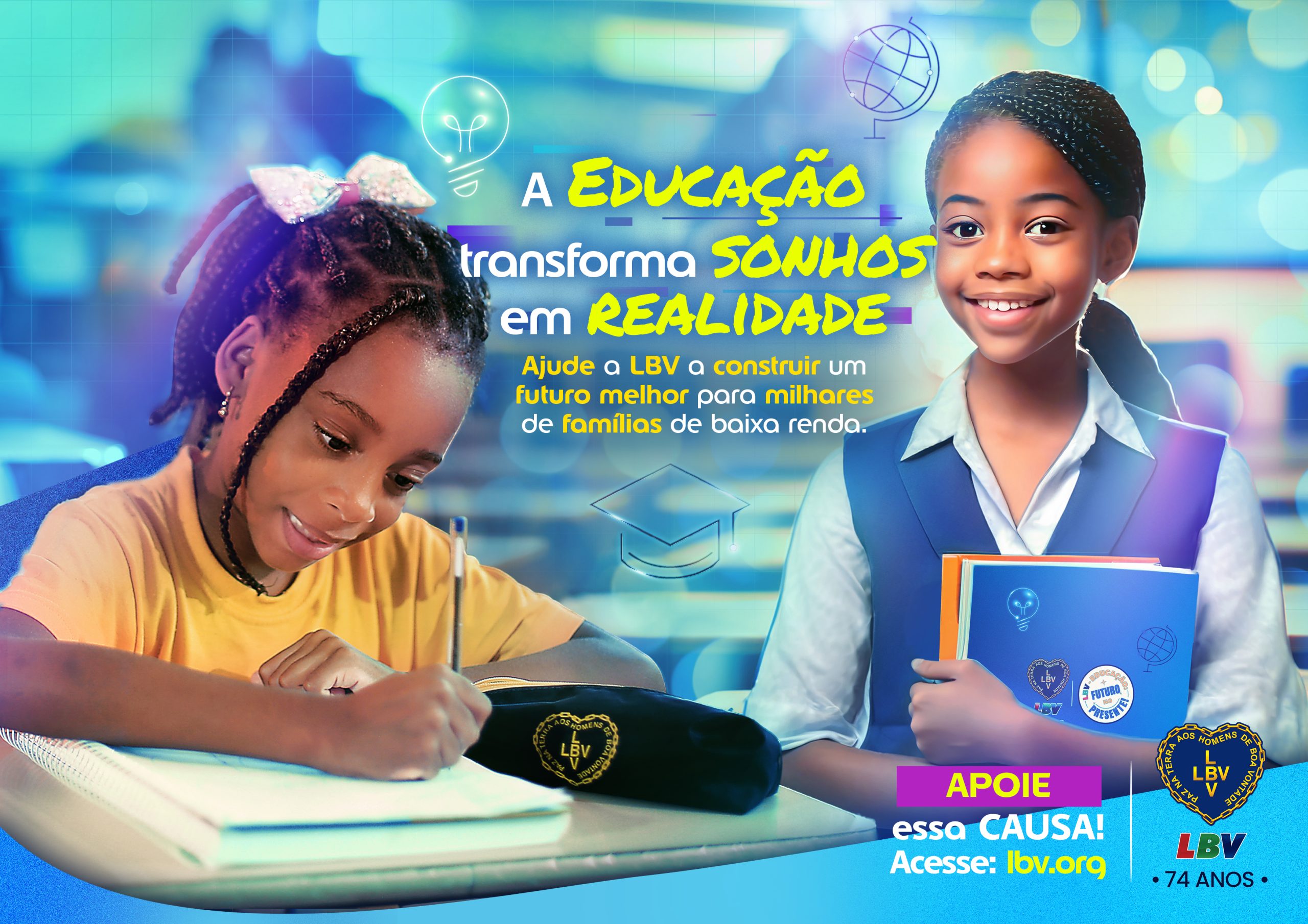 LBV pretende doar 1 milhão de refeições e 18 mil kits pedagógicos em 2024