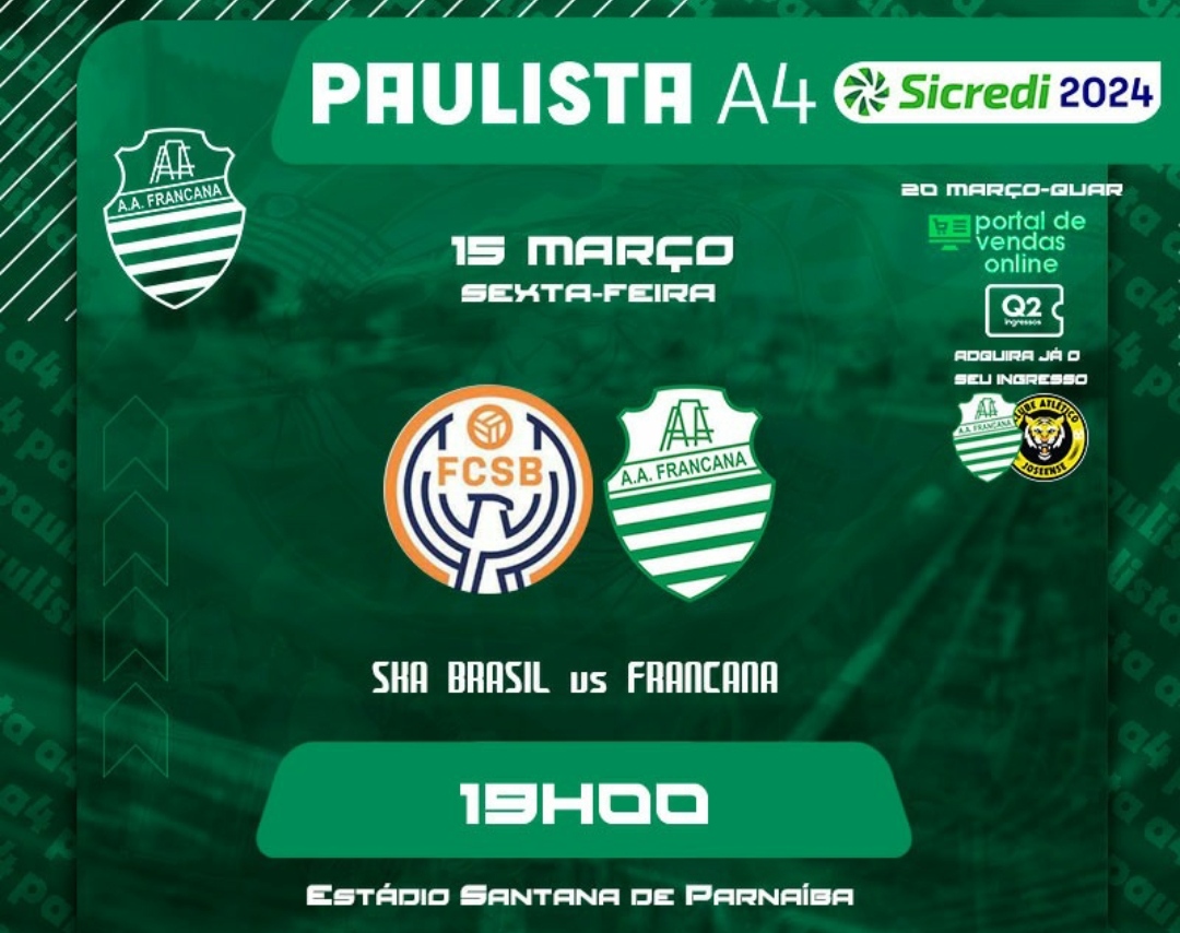 Francana entra em campo nesta sexta pra defender liderança do Paulista da Série A-4
