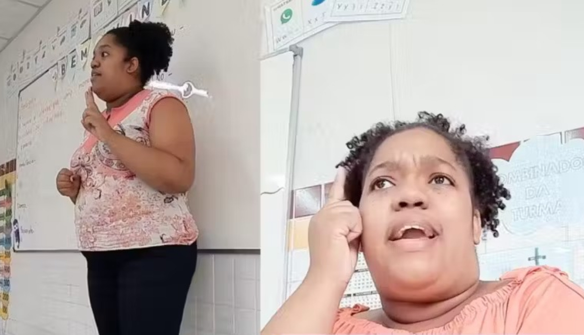 Professora da rede pública ensina pontuação com música e bate 20 milhões de views