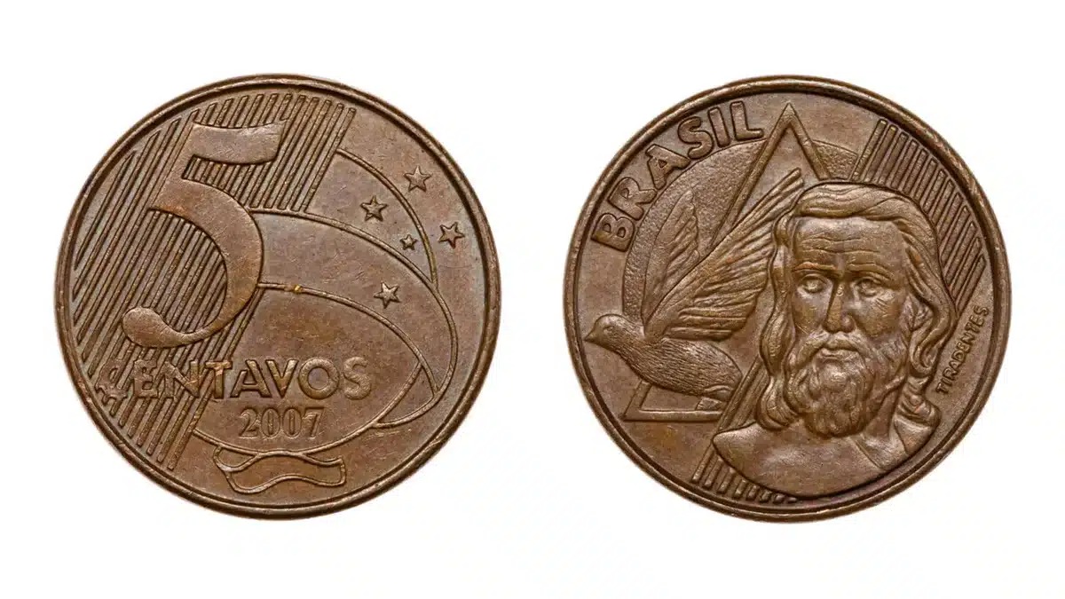 Quem achar esta moeda de 5 centavos pode pular de alegria: ela vale até R$ 3.800