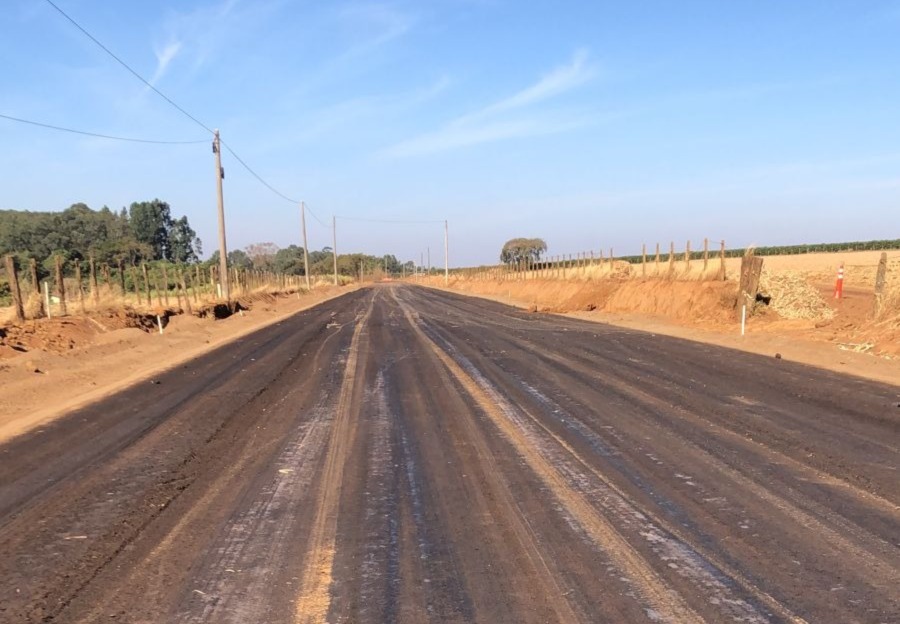 Rodovia Rionegro e Solimões já tem trecho asfaltado; alívio pra população francana