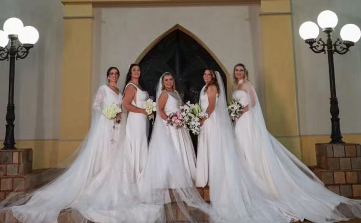 Casamento de 5 primos a 50 quilômetros de Franca tem mil convidados e 112 padrinhos