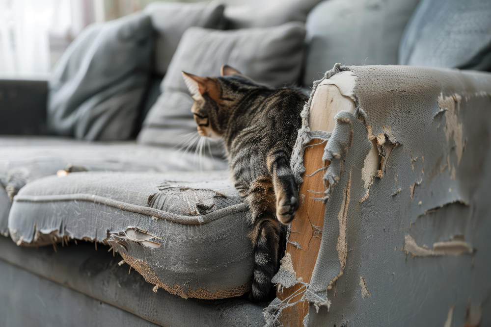 Por que os gatos arranham móveis? Estudo revela razões ocultas e dicas para evitar