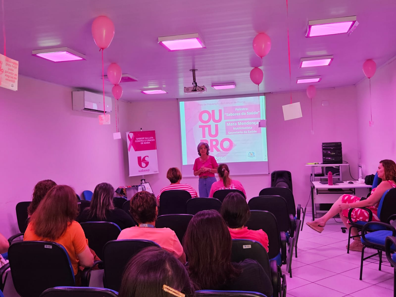 Sabesp Franca realiza palestra sobre alimentação saudável na prevenção de câncer