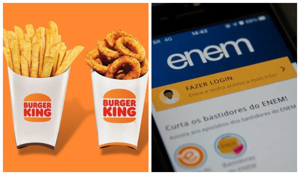 Burguer King e Anhanguera incentivam participação no ENEM com batata grátis