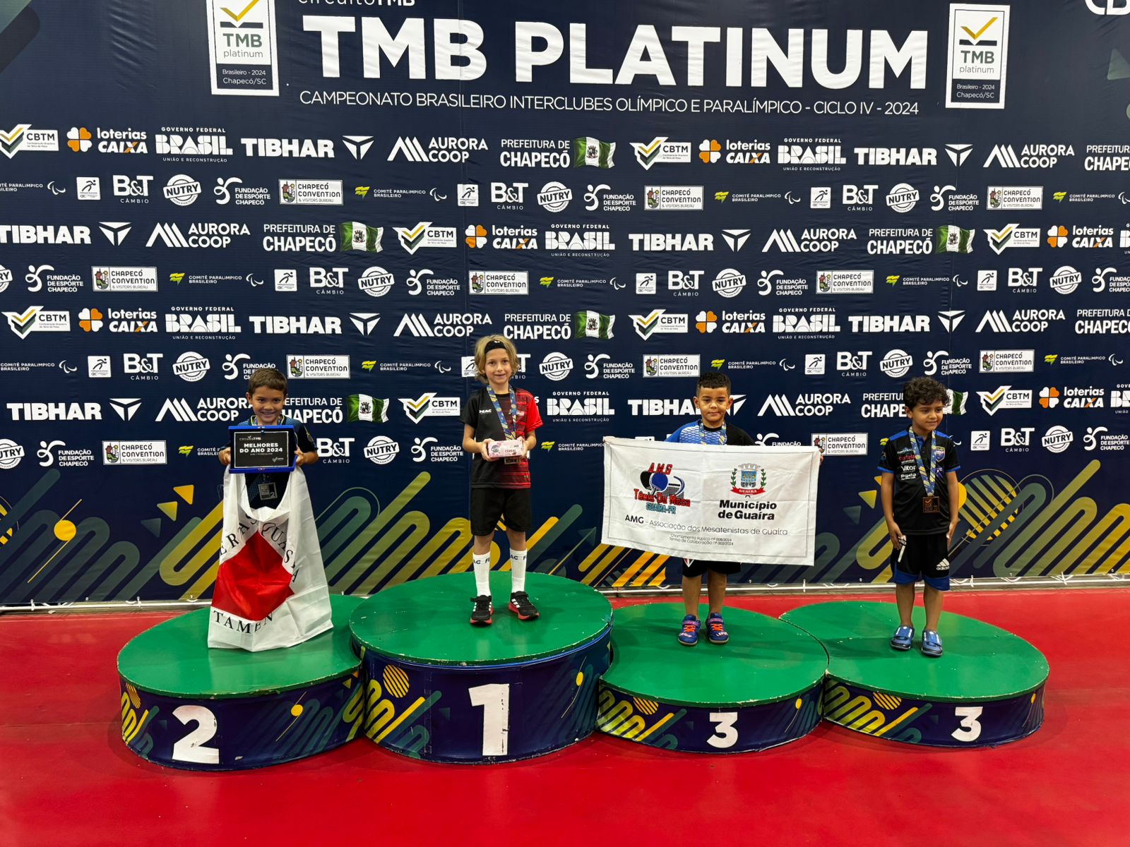 Mateus Moreira, de Franca, conquista título brasileiro de Tênis de Mesa Sub-7