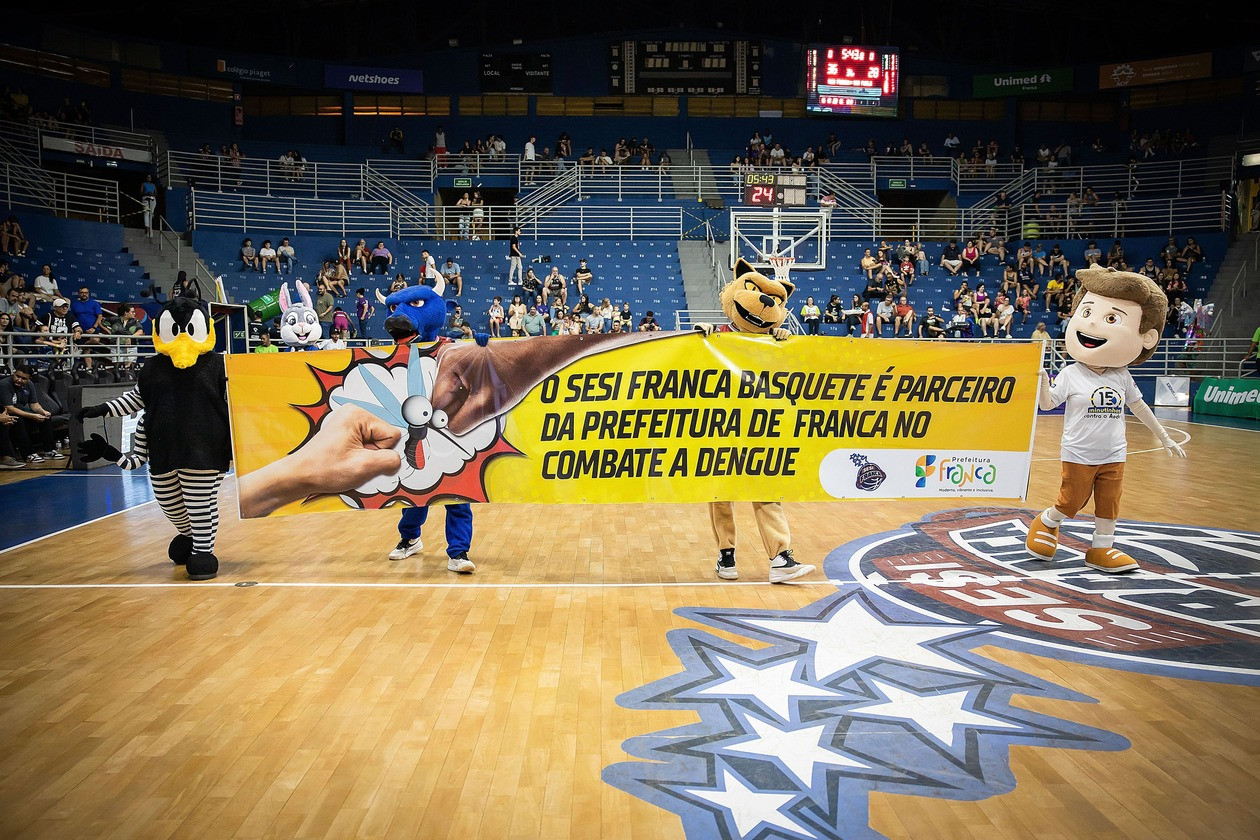 Sesi Franca Basquete e Prefeitura Municipal fazem ação conjunta contra a dengue