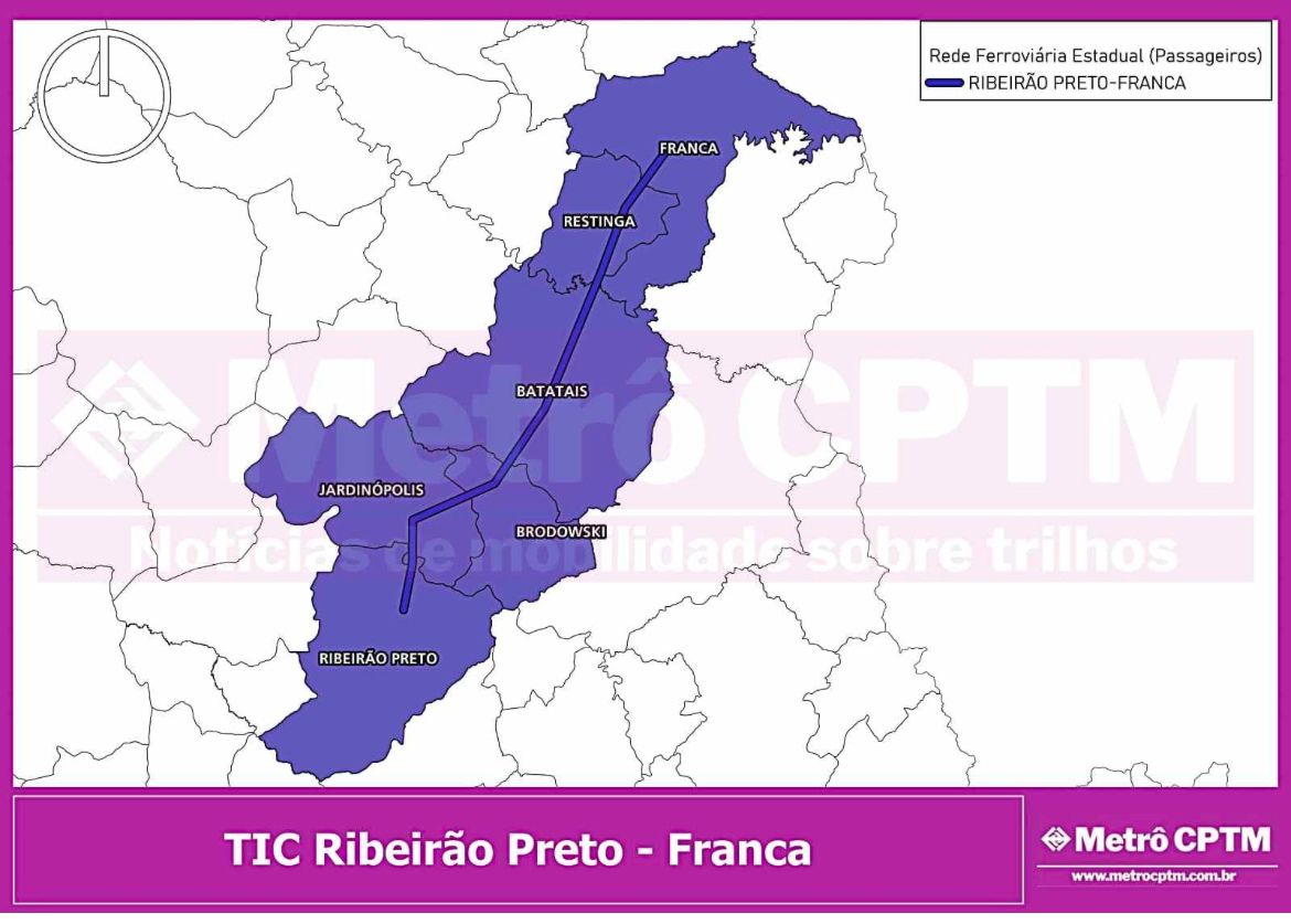 Transporte ferroviário vai beneficiar seis cidades da região; veja quais são elas!