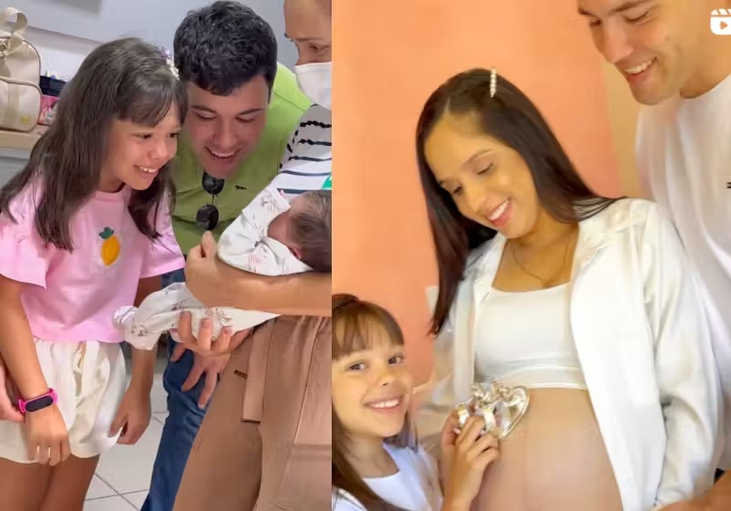 Recém-nascida ouve a voz da irmãzinha e para de chorar na hora no hospital; assista