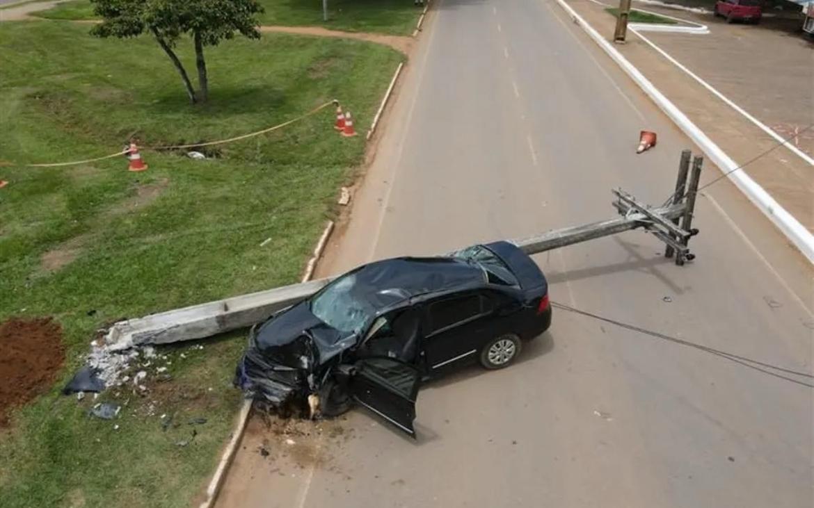 Interrupção de energia em Franca: veja quantas foram causadas por carros nos postes