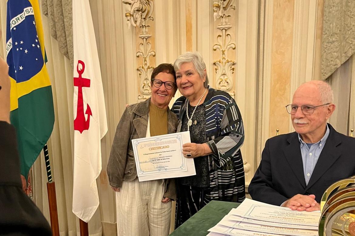 Goret Chagas recebe Menção Honrosa em Salão de Belas Artes no Clube Naval do Rio