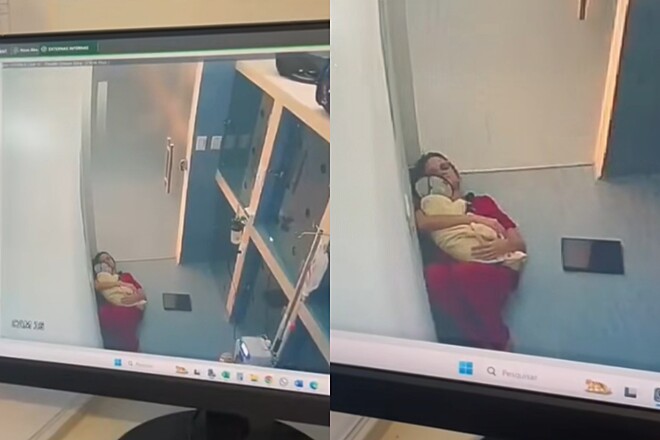 Câmera flagra como veterinária cuida de gato em recuperação e cena chama a atenção