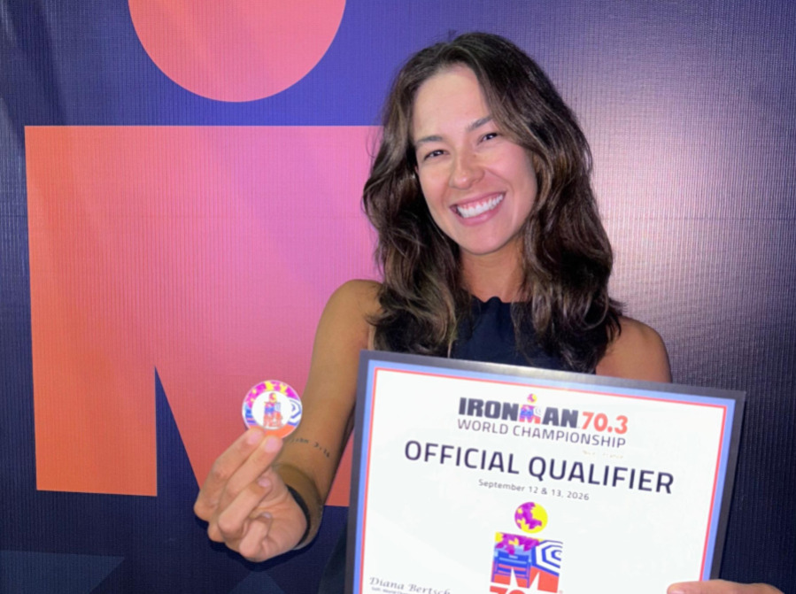 Triatleta francana Gabi Vergílio conquista vaga para o Ironman de Nice, na França